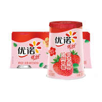 优诺优丝草莓果粒风味发酵乳135g*3