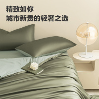 最生活四件套60S 全棉轻奢贡缎套件全棉床品四季用品 全棉轻奢贡缎套件 适合1.5m床