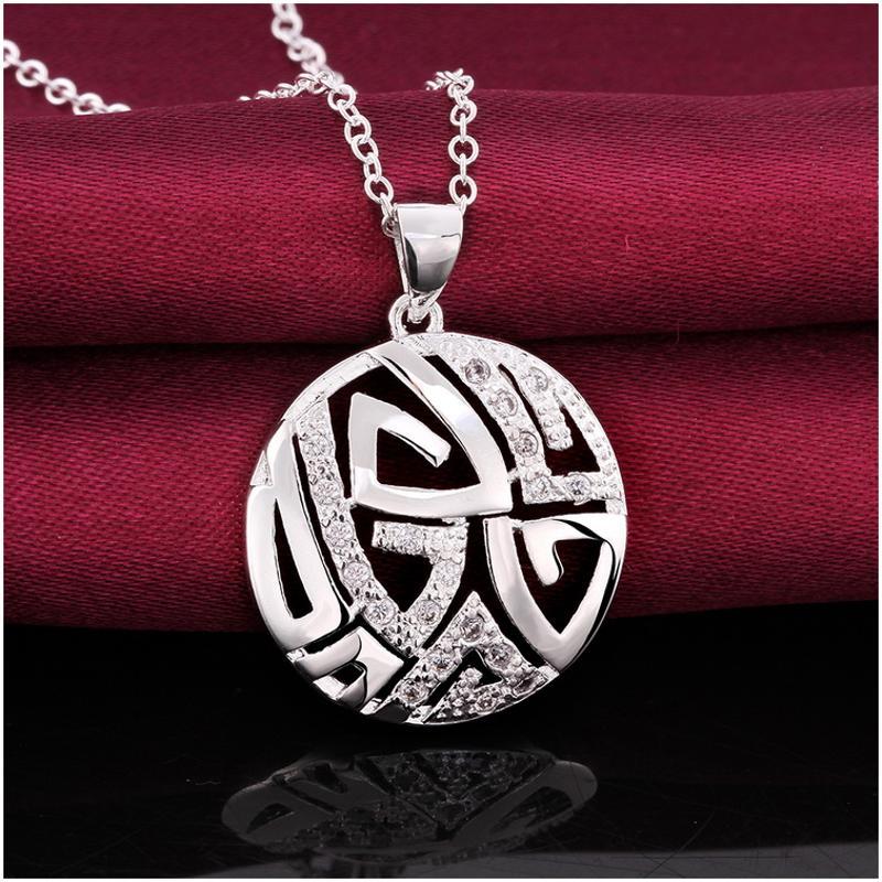 N638 Women Silver Necklace 镀925纯银女项链日韩版锁骨链潮人送女朋友七夕情人节礼物