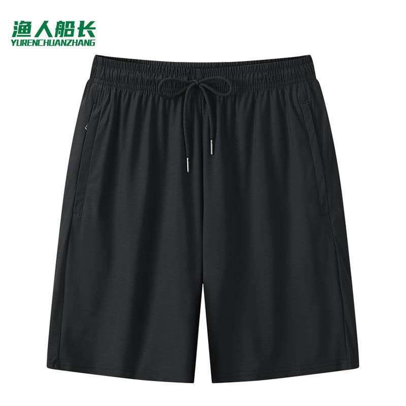 渔人船长大码运动裤男士夏季薄款冰丝速干裤跑步休闲裤宽松男裤五分裤图片
