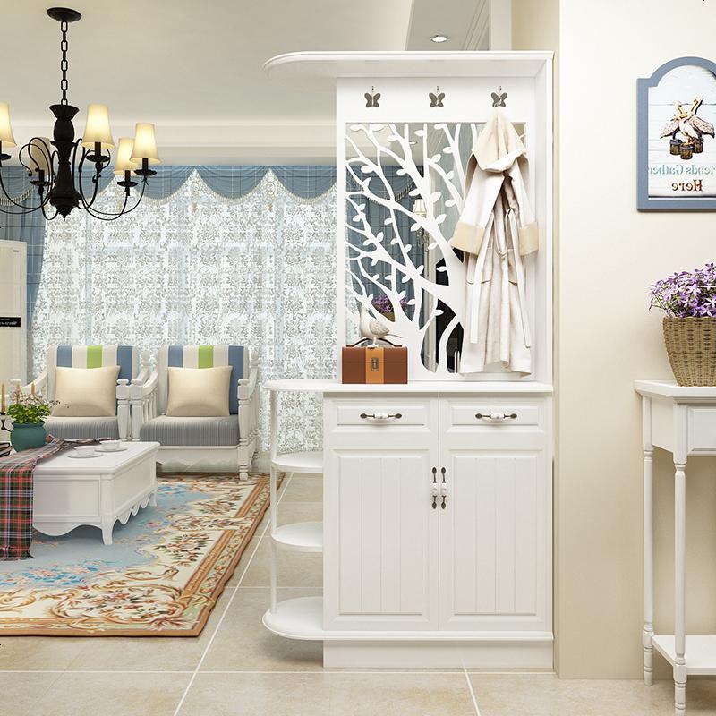 2020新款双面玄关柜隔断柜厅柜简约现代欧式客厅镂空入户鞋柜屏风装饰