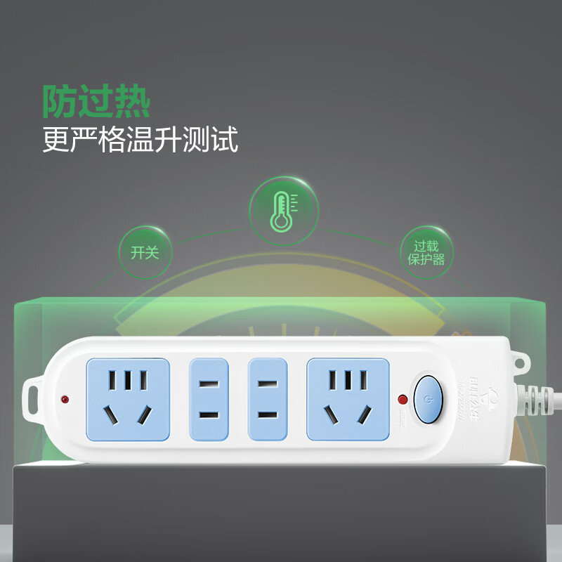 607(B)袋装延长线插座(4003)3*1.0*4m*4H高清大图