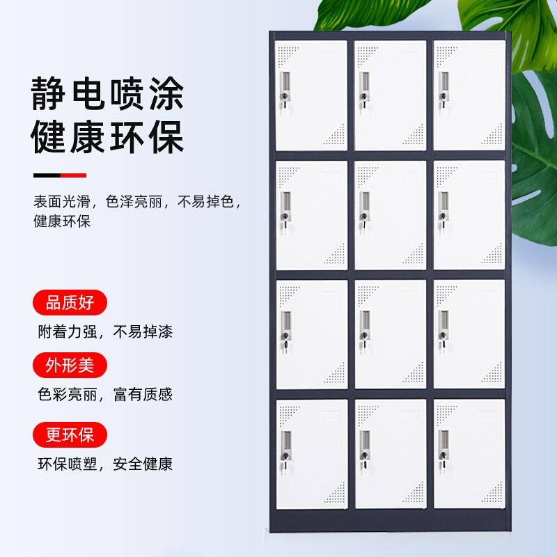 创世人 加厚十二门套色铁皮柜更衣柜 员工储物柜 存放鞋包柜 其他金属更衣柜多功能定制颜色可选