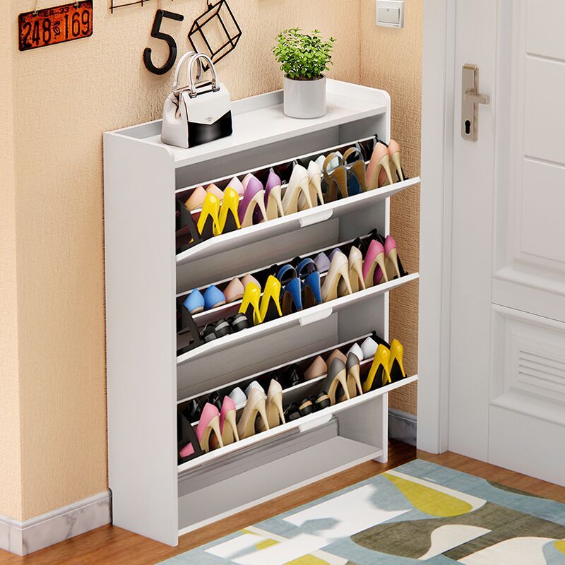 超薄翻斗鞋柜17cm口简约现代厅柜小家用省空间简易白色经济型