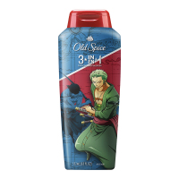 [海贼王限量版]欧仕派Old Spice男士沐浴露洗发水套装 黑标古龙味473ml+3合1洗发润发532ml