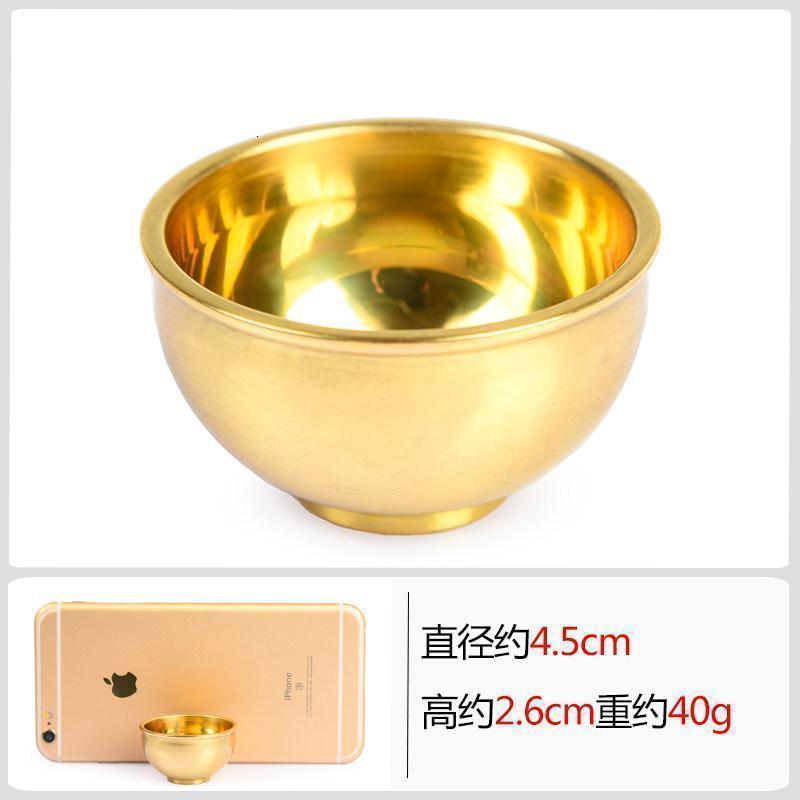 美帮汇铜碗摆件 杯子茶杯佛教佛堂用品供水杯供水碗圣水杯高清大图
