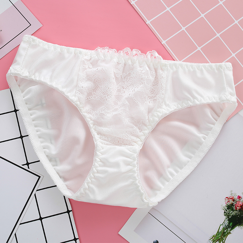suntek2条装少女内裤女蕾丝性感透气高中生初中生大学生中腰三角裤