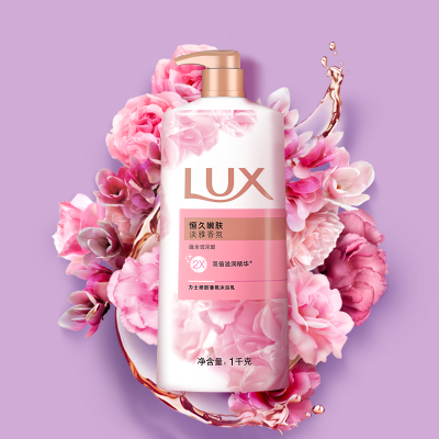 力士(Lux)沐浴露娇肤沐浴乳恒久嫩肤1KG蚕丝精华 馥郁法国玫瑰[联合利华]新老包装随机发货