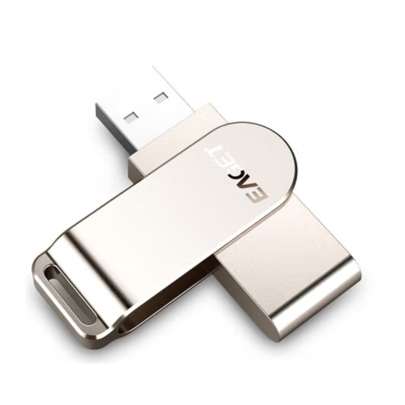 忆捷(EAGET)F60 128GB USB3.0 U盘 高速全金属360度旋转车载优盘网红音乐盘 单位:个
