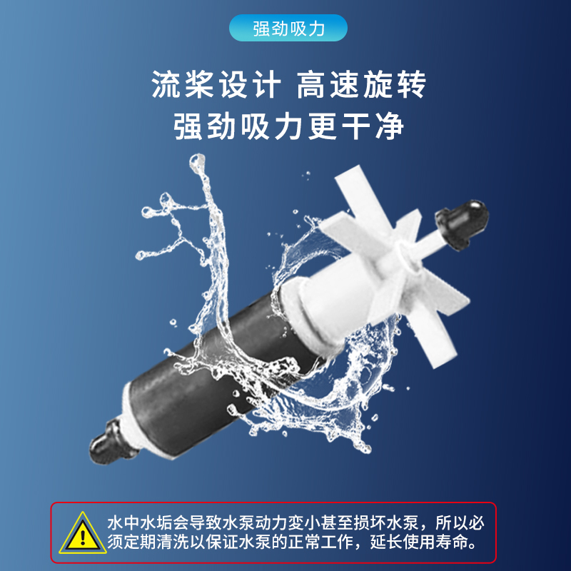 鱼缸内置过滤器内过滤三合一过滤设备增氧泵氧气泵潜水抽水泵高清大图