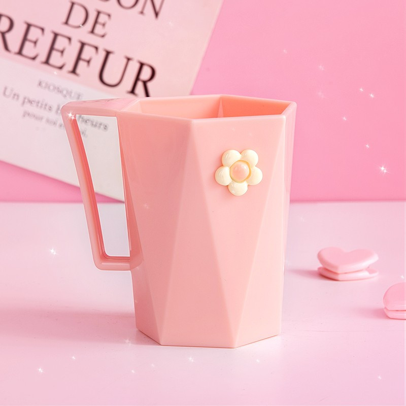 牙杯女学生漱口杯女生创意宿舍洗漱用品全套刷牙杯简约可爱ins风三维