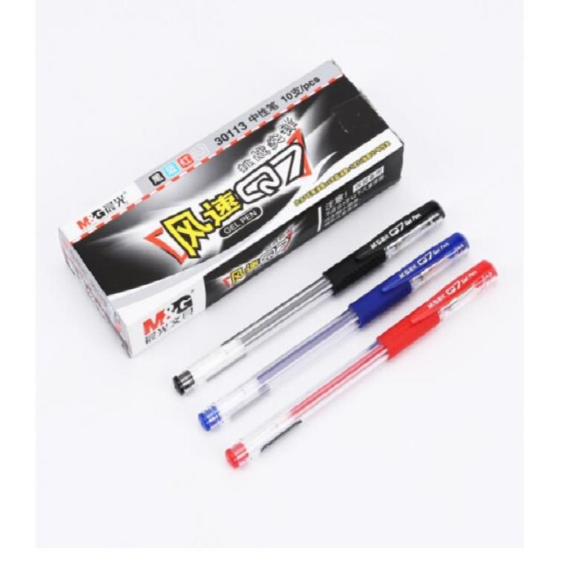 晨光(M&G)Q7三色0.5mm会议笔签字笔水性笔 AGP30113