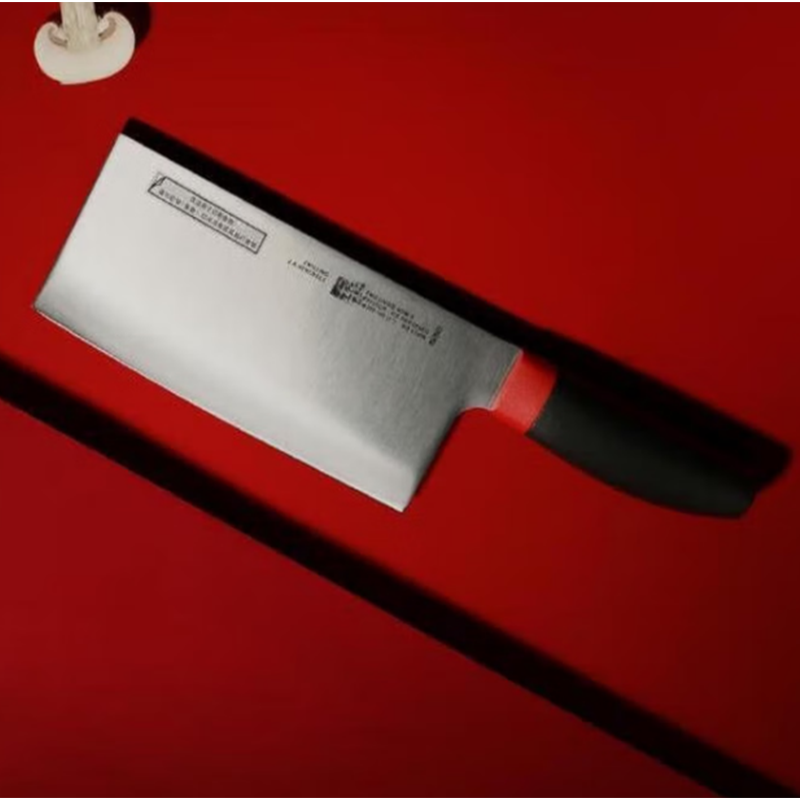 双立人ZW-K308/54380-006-722具6件套(红黑) 中片刀,多用刀,砍刀,精工刀,蔬果刀,刀架高清大图