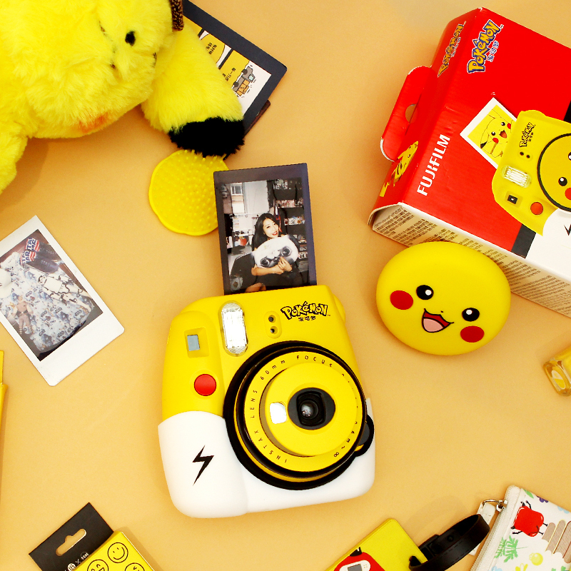 富士(FUJIFILM)INSTAX 立拍立得 一次成像 胶片相机 mini9宝可梦皮卡丘相机 富士定制相机 单机标配