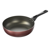 爱仕达(ASD)锅炒锅不粘锅家用炒菜锅28CM麦饭石色平底煤气灶专用锅子少烟不沾燃气适用锅具煎炒锅小JL28G2WG-C