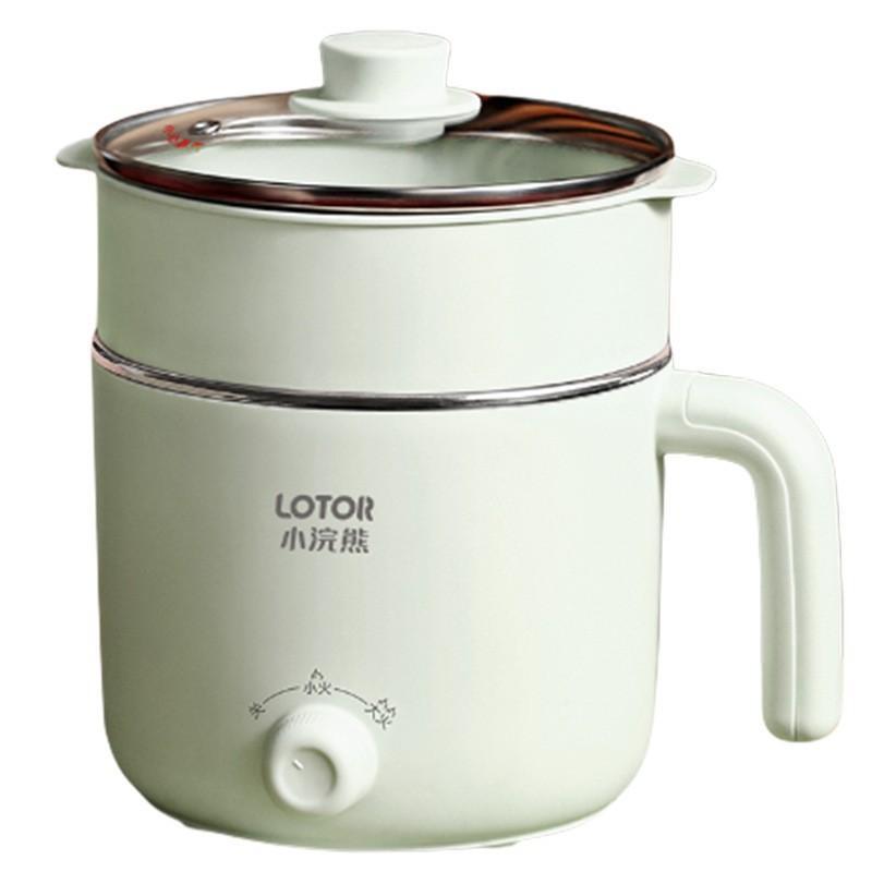 LOTOR 电煮锅XHX-A28多用途锅304内胆电煮锅迷你单人电热杯 1-2人学生宿舍小煮锅 电火锅 泡面电锅
