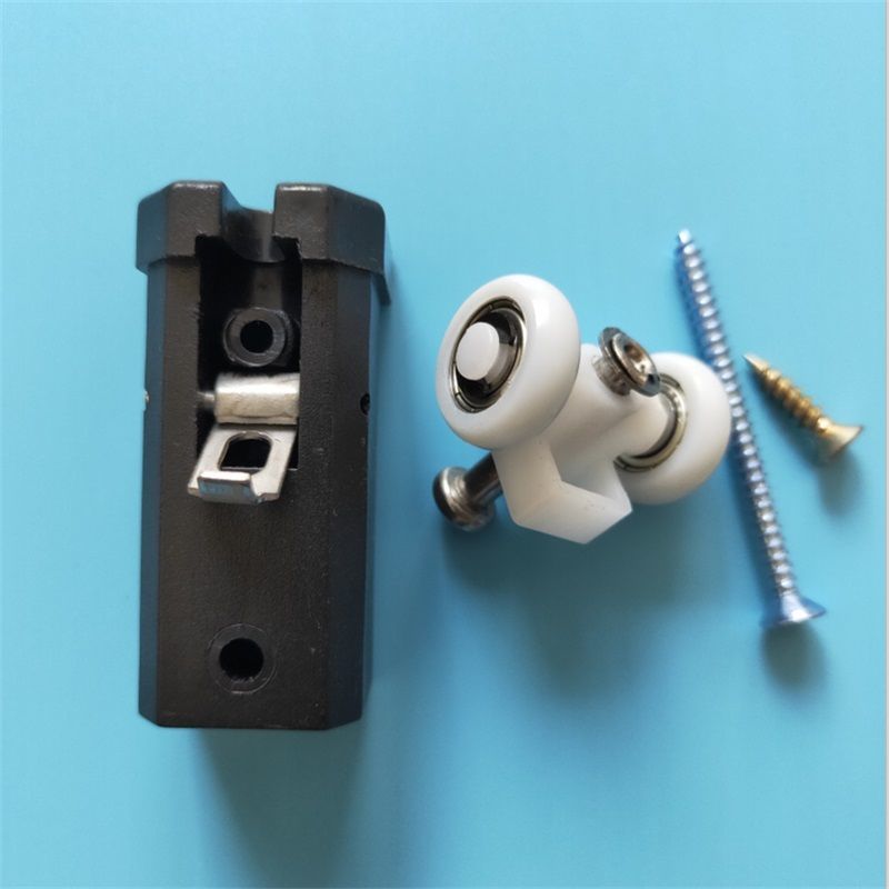 老款折叠门配件吊轮滑轮滚轮厕所移门推拉门老式小折叠门五金门配白色