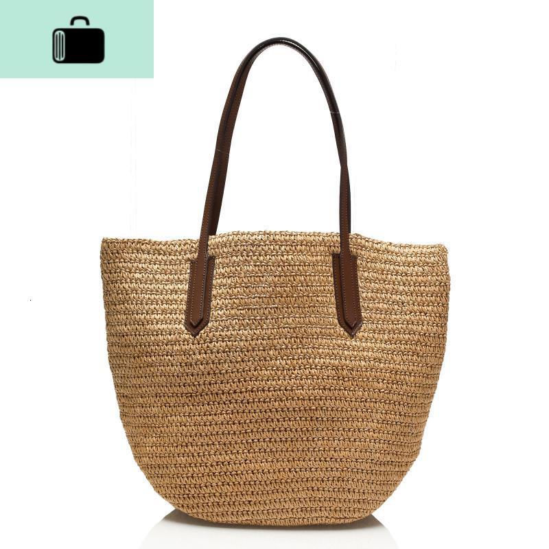 2020新款编包潮流女包欧美简约海边度假旅游沙滩包单肩编织包NEW LAKE女士单肩包图片