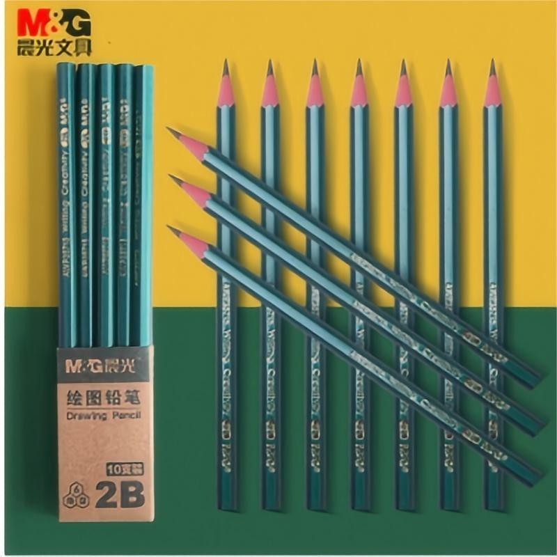 晨光(M&G) AWP35715 木杆铅笔 经典六角2B 100支装高清大图