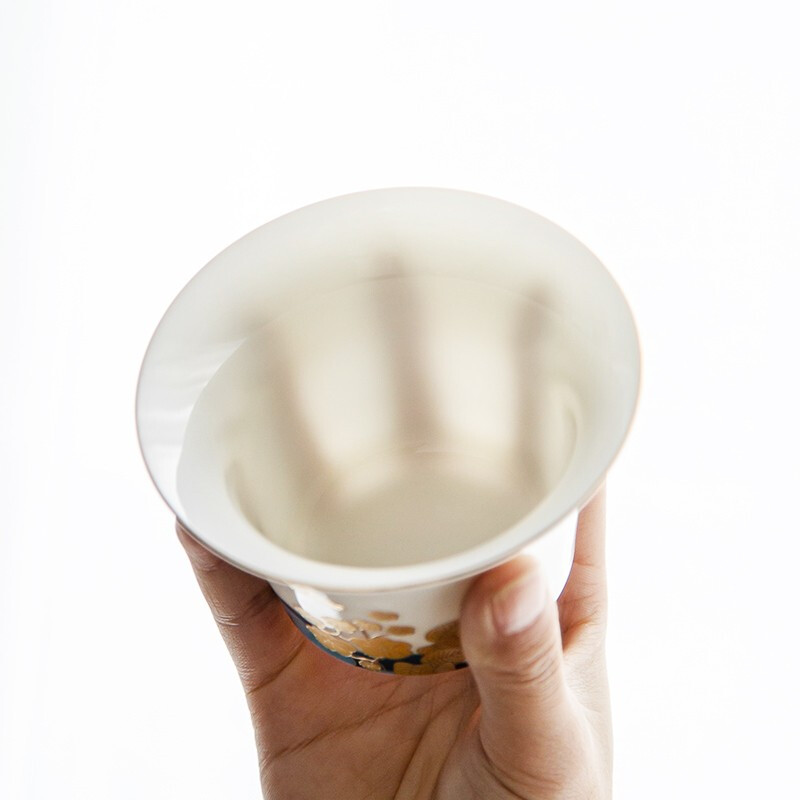 金镶玉 [国潮来袭]功夫茶具套装 中国白羊脂玉瓷家用陶瓷茶壶盖碗茶杯公道杯送礼礼盒装 花间云鹤羊脂玉瓷套装高清大图