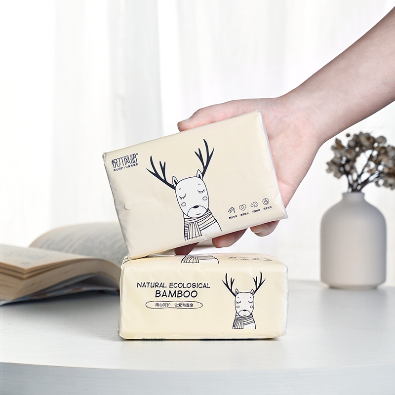 原生木浆家用抽纸餐巾纸面巾纸 大尺寸加厚4层抽纸巾