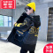 可莉允男童加厚棉服外套2022新款秋冬季中大儿童男孩洋气长款保暖棉衣袄