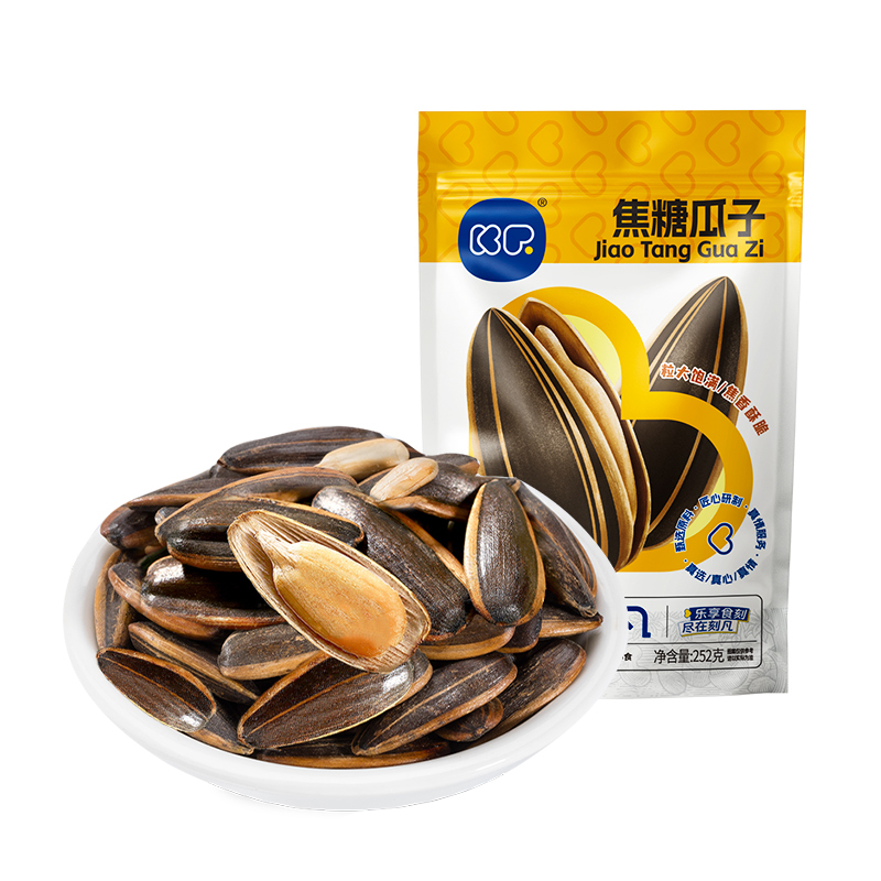 刻凡焦糖瓜子252g袋装坚果炒货葵花籽网红休闲居家追剧炒货零食高清大图