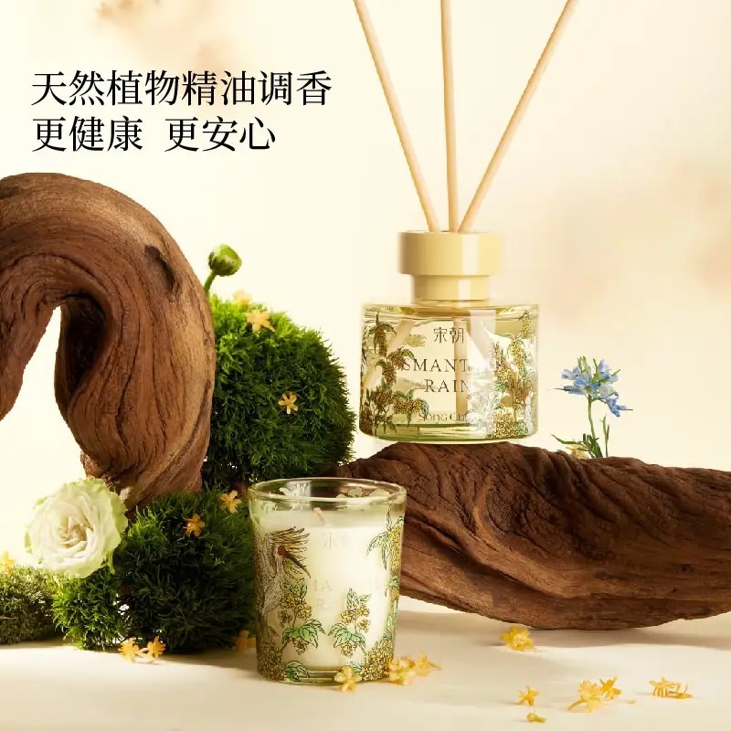 宋朝香氛 宋朝繁花之境香薰+蜡烛礼盒-满陇桂雨高清大图