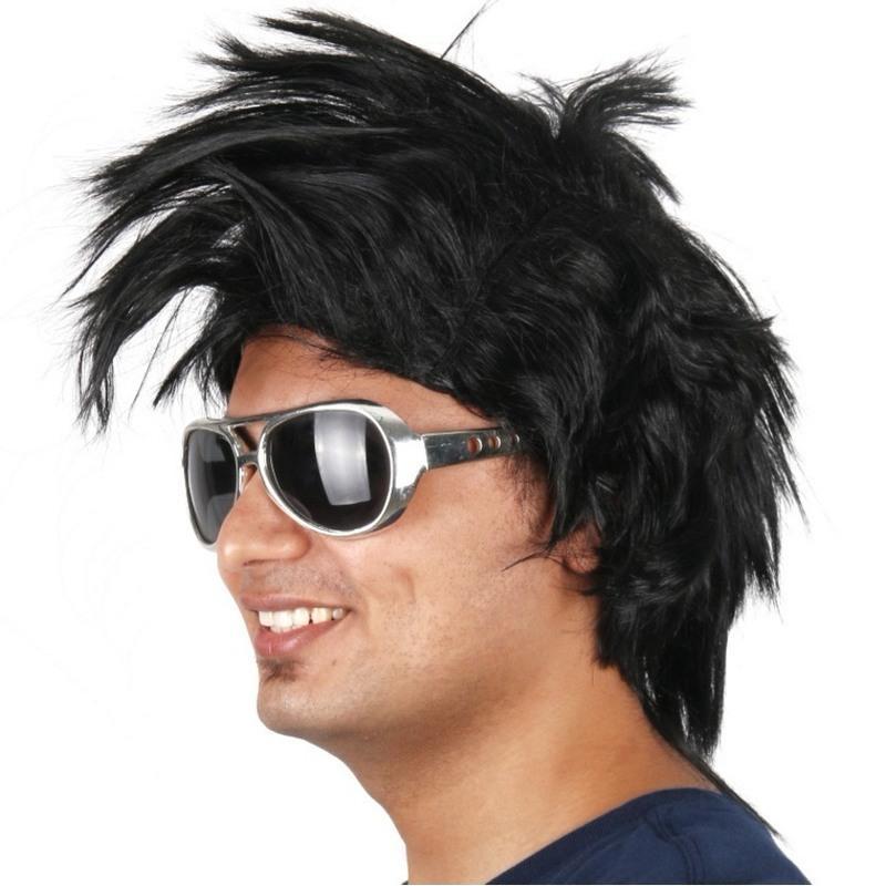 假发男短发韩版帅气cos年会表演乞丐假发男士中分刘海假发全头套自然