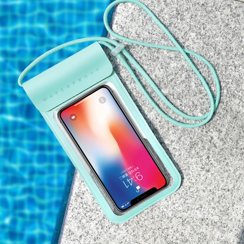 古达手机袋可触屏游泳密封潜水套外卖骑手专用漂流透明手机套