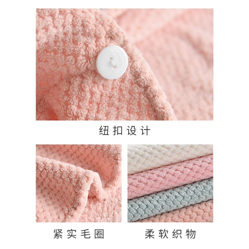 干发帽女超吸水速干干发巾毛巾擦头发包头的加厚超细绒棉日本 三维工匠 (主推款)条纹干发帽-黄色[高品质]