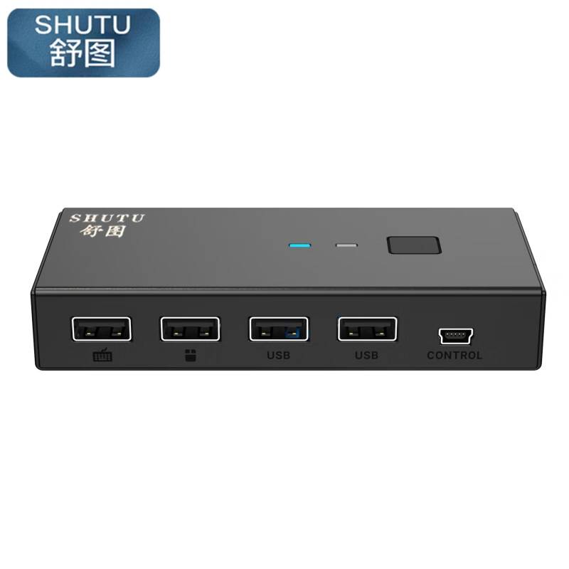 舒图 VGA KVM切换器2口201KL/台高清大图