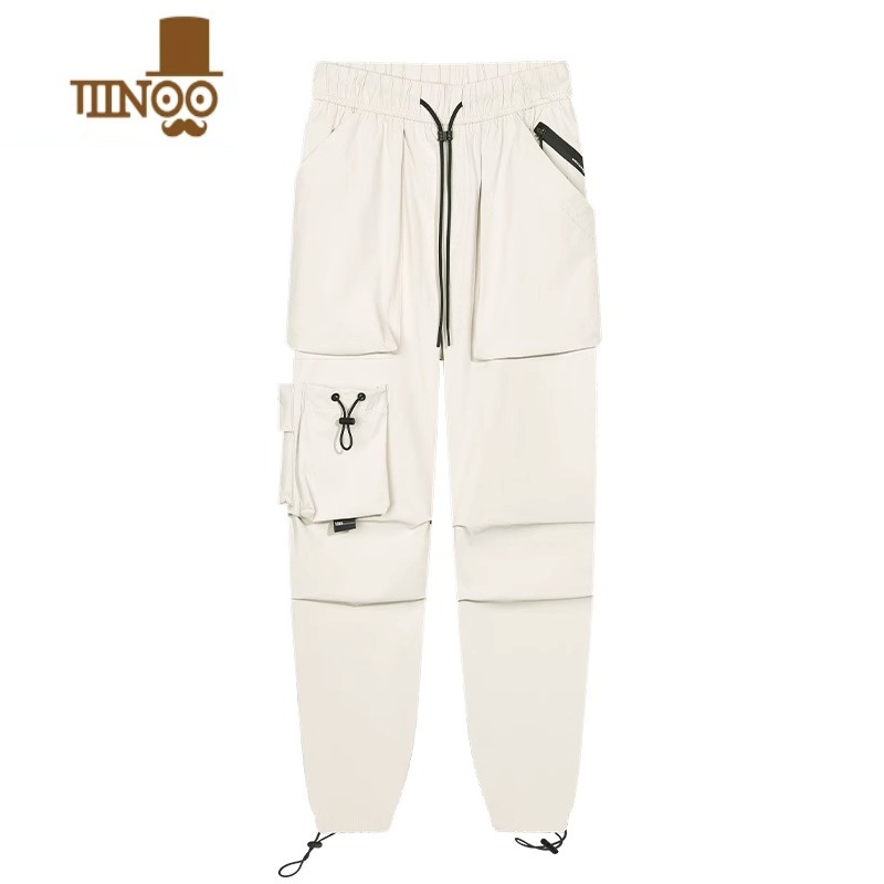 YANXU夏季薄款工装裤男士潮牌宽松束脚速干冲锋百搭机能风运动休闲裤子高清大图