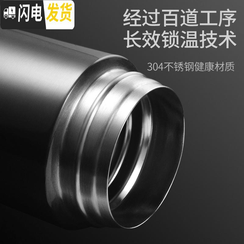 三维工匠保温杯304不锈钢大容量水杯便携女男车载商务真空茶杯520 蓝色420高清大图