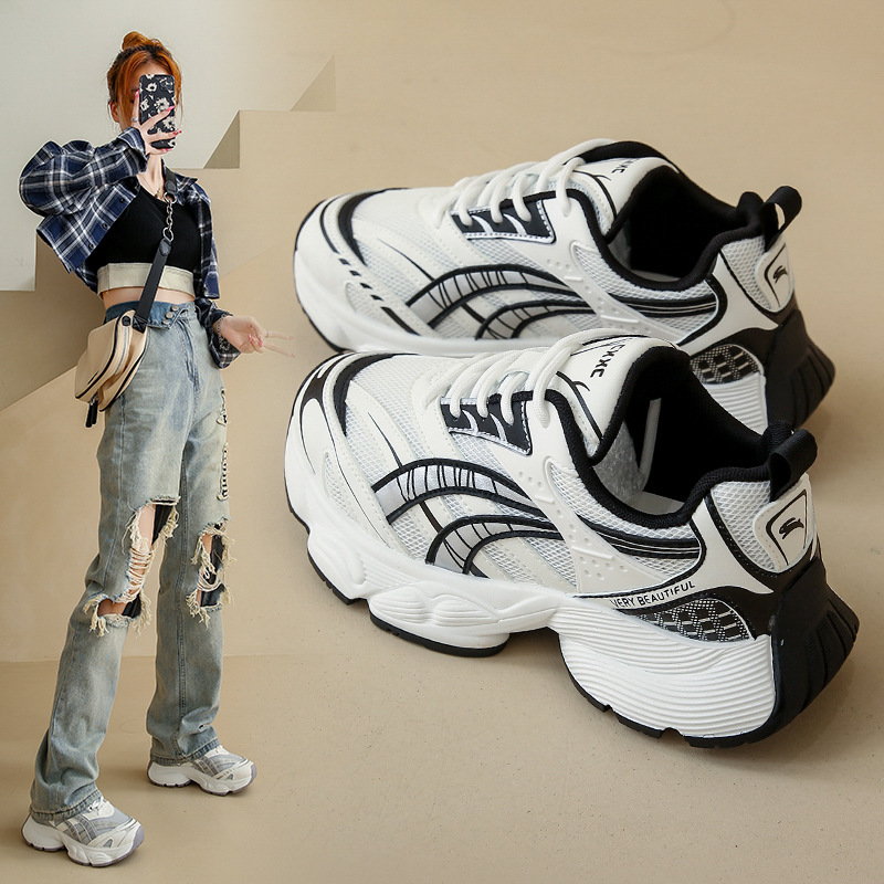 2023秋季新款韩版老爹鞋女ins学生休闲鞋女厚底增高跑步鞋女