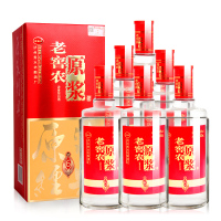 老窖农白酒 480mL 浓香型粮食酒 婚宴喜酒礼盒装 整箱6瓶