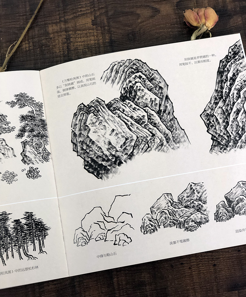[醉染正版]宋三家山水画解析仿 古山水画技法丛书 山石 云水 步骤临摹山水画郭熙 范宽 李唐 中国画技法清代山水画 名家高清大图