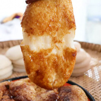 糯米糍粑年糕糯米粑粑 农家自制驴打滚糕点 红糖+豆面 2斤