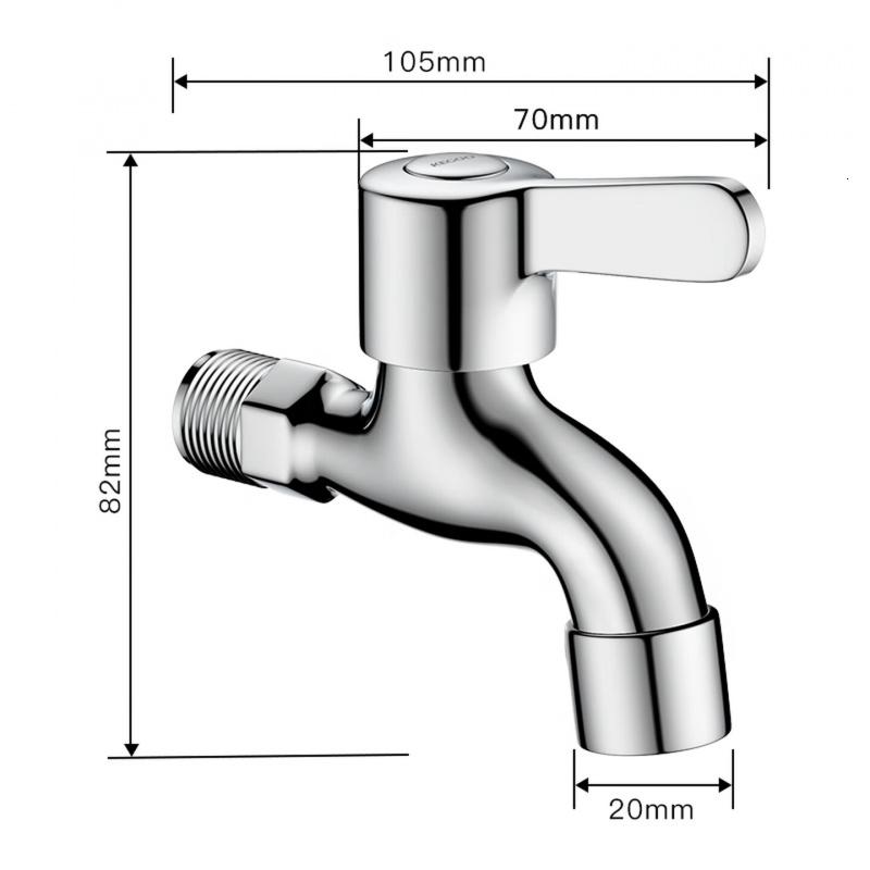 科固(KEGOO)拖把池水龙头4分 卫生间阳台四分单冷快开水嘴拖布池龙头 K220705