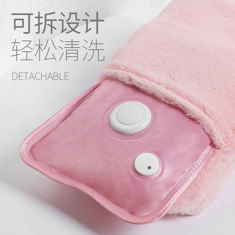 赛亿暖手宝充电取暖器 热水袋 暖手袋 暖宝宝 暖水袋 充电防爆多功能 已注水加绒电暖器NS510