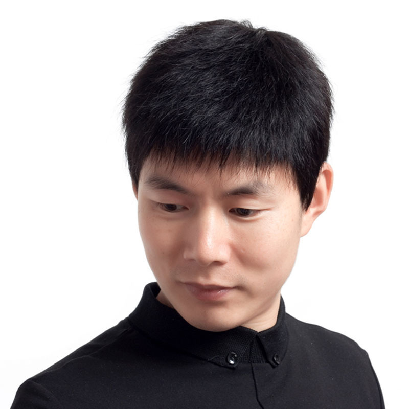 艾丝菲假发男短发男士中老年假发帅气韩版真人发丝真发假发套男
