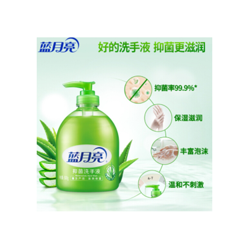 蓝月亮 500g抑菌洗手液瓶+瓶补 单组装