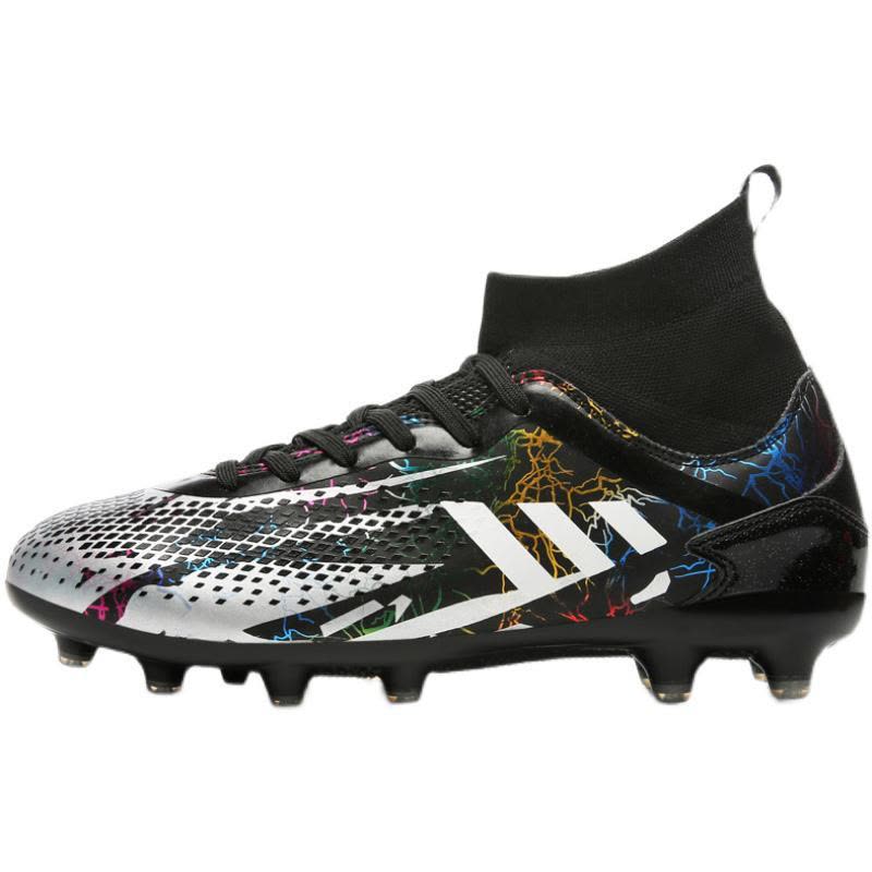 尘贺 c罗春季足球鞋男女儿童碎钉中小学生梅西长钉训练鞋专用图片