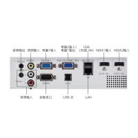 日本电气(NEC)NP-CA4255X 3LCD商务教育办公会议投影机教学培训投影家用高清投影仪3700流明16W扬声器