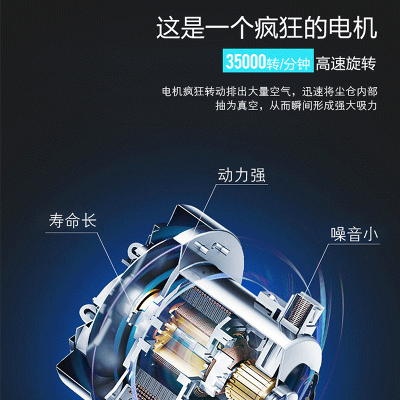 美的(Midea)除螨仪 家用紫外线除螨吸尘器 手持式床上家用除螨虫 床铺除螨机吸螨器B3S
