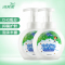 洁芙柔(JIFRO) 葡泰泡沫抗菌洗手液宝宝儿童抗菌泡沫洗手液家用无香型 300ml*2