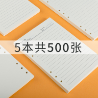 活页本内芯6孔a5活页替芯9孔b5替换芯活页纸26孔笔记本子六孔内页D5