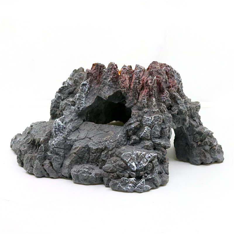 鱼缸青龙石假山水族箱造景装饰火山爬虫昆虫洞乌龟三湖慈鲷躲避洞高清大图