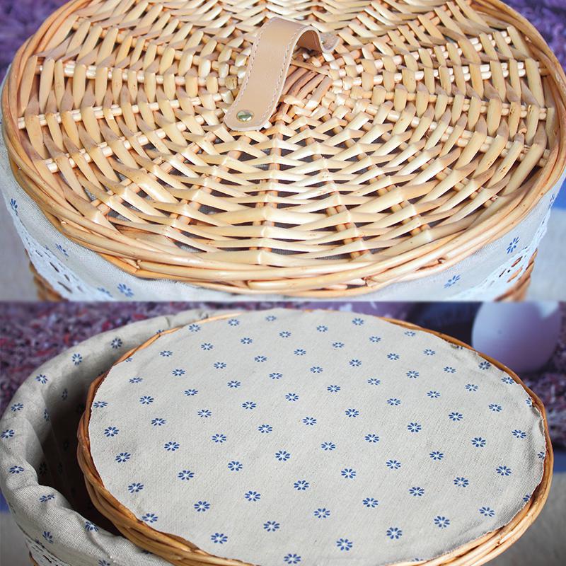 美帮汇脏衣服收纳筐脏衣篮 藤编收纳筐田园储物箱洗衣篮脏衣篓高清大图