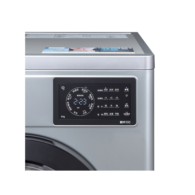 西门子siemensxqg80wm12l2r88w8公斤变频酷黑门圈无旋钮触控面板滚筒